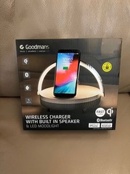 Goodmans 無線充電底座 + 藍芽喇叭 + 檯燈