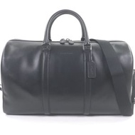 全新未使用COACH C5306 Logo 精製小牛皮雙肩包/波士頓包/單肩包，黑色，男士