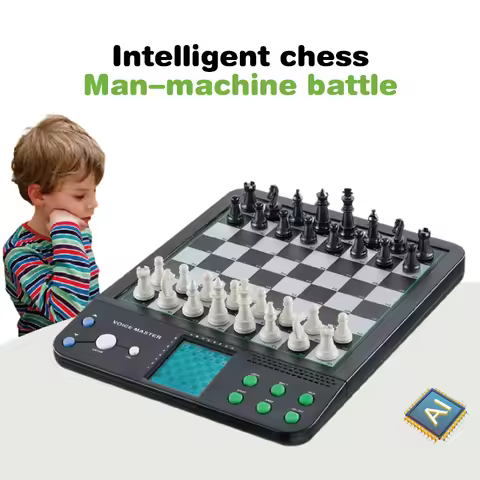 Electronic Chess Game Magnetic Chess Piece Sensory Board Screen Novice Learning Intelligent AI Again