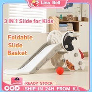 (Free Gift) Foldable Slide for Kids Playground Kids Indoor Basket Gelongsor Kanak Kanak Gelongsor Se