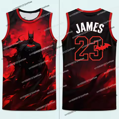 2026 Men's Marvel Superman Pattern Jordan Basketball JerseyMulti-color Crew Neck Vest Top, Men's Fas