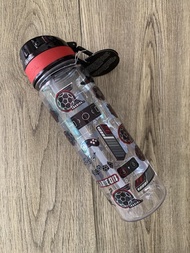 กระติกน้ำ หลอดดูด (Away) Smiggle water bottle- ดำแดง