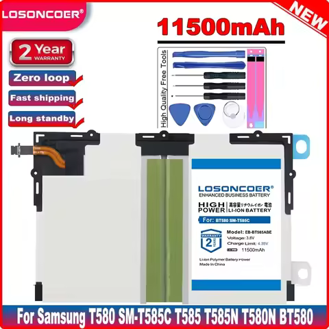11500mAh EB-BT585ABE EB-BT585ABA Battery For Samsung Galaxy Tablet Tab A 10.1 2016 T580 SM-T585C T58