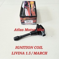 [1PC][YUZAKA] IGNITION COIL BOBENG IGNITION FOR NISSAN LIVINA 1.5 CARS MARCH/ DATSUN GO/ LIVINA 1,50