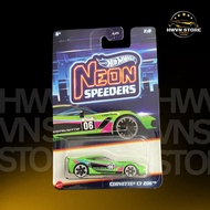 Blue Hotwheels Neon Corvette C7 Z06 model car