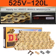 L&K(ขายดี)โซ่ สีทอง DID Oring 520 525 จำนวน 120 ข้อ 520V 120L - 520V 525V-120L