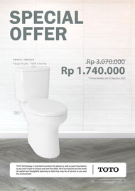 Closet Duduk Toto CW 422 J / SW 422 JP Promo Special Offer