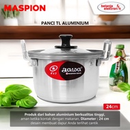 MASPION 24cm Aluminum Javanese TL Pan 24cm Multipurpose Steamer Pan