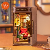 Rolife Rolife Rolife Bookend Alice Falling Wonderland Pick-up Bookstore diy Model Miniature Scene As