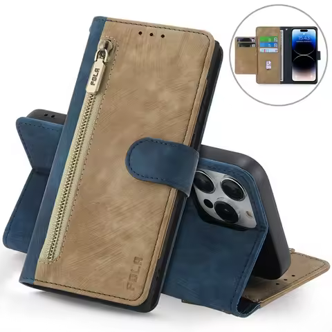 Luxury Case For Sony Xperia 10 1 V 2023 RFID Leather Zipper Wallet Flip Cover For Xperia 5 IV 10 IV 