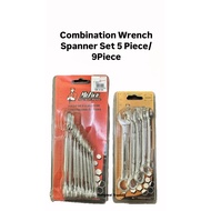 Mr Fix It 5/9 Piece Combination Wrench/ Spanner Set/ Common Ring Spanner