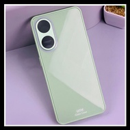 oppo reno 8t 4g / reno8 t 5g crystal glass original hard case casing  - hijau muda. oppo reno 8t 4g