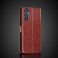 ARD chủ Ốp da cho Samsung Galaxy A14 / A14 5g lật bằng da PU Bìa Ví Retro trường hợp kinh doanh