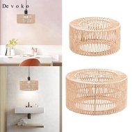 Devoko Paper Rope Lamp Shade Bohemian Lamp Shade Bohemian Pendant Lamp Shade Hand Woven