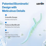 usmile Little Seahorse Twin-line Freshening Dental Floss - Mint (1 Box)