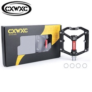 CXWXC CX-930 MTB Road Flat Bike Pedals 3 Sealed Bearings Pedals Aluminum Alloy Bicycle Parts