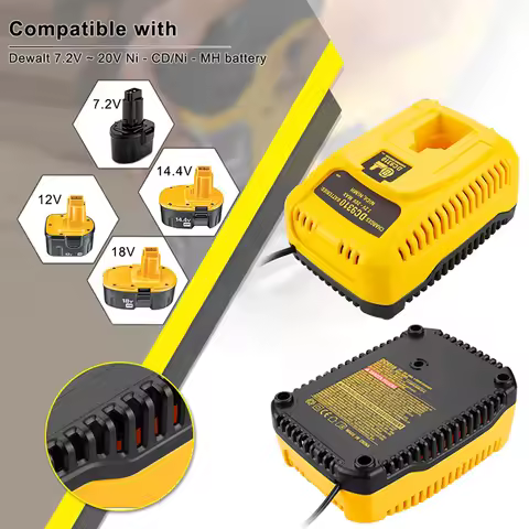 For Dewalt DC9310 7.2V - 20V NI-MH NI-CD Battery Charger For DW9116 DE9130 DE9310 Electric Drill Too