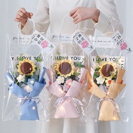 2023 NEW▦✗♘38 Women s Day Gift Wool Knitting Puffs Sunflower Bouquet Ideas for Colleagues, Companies