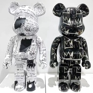 Bearbrick × Jean-Michel Basquiat Gear Sound 400% 28cm Anime Action Figures Toy Collection