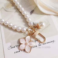Trendy Fashion Mobile Phone Lanyard Fresh Art Chain Short Pearl Antique Flower Pendant Strong Bracel