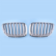 1 Pair Front Bumper Grille Hood Kidney Grill Fit For BMW X5 E53 2004-2006
