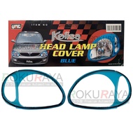 Perodua Kelisa (2001 - 2007) Custom Fit ABS Transparent Car Head Lamp Headlamp Eye Lid Eyelid Brow F