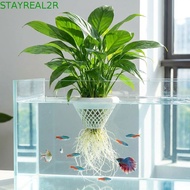 STAYREAL2R Hydroponic Plant Basket, Plastic Growing Pots Floating Aquarium Planting Basket, Plant Ba