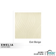 KKBS CURTAIN Emelia Curtain Fabric Cut by Meter - Oat Beige (59")
