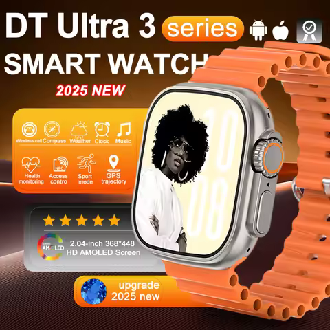 2025 New Original for Apple Watch Ultra Smart Watch Men 32G Memory MP4 Music Video 3D HD Bluetooth C