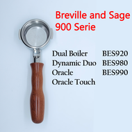 Delonghi/Breville/E61 Coffee Bottomless Portafilter Wooden Handle Coffee Accessories