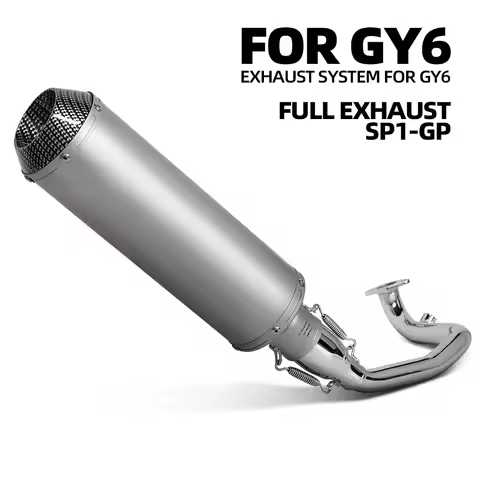 Motorcycle Exhaust Full System Front Link Pipe SP1-GP Muffler For YAMAHA Scooter Zuma GY6 125cc 150c