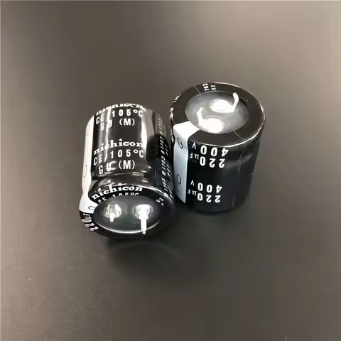 2PCS/10PCS 220uf 400v Nichicon GU/GX/GN 25x30mm 400V220uF Snap-in PSU Capacitor