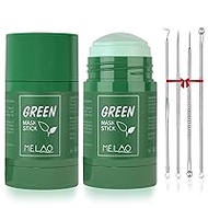 1 Piece Green Tea Mask Stick, Oil Control Green Tea Cleansing Mask, Moisturises and Controls Oil, Acne Clearing, Blackhead Remover (Green Tea)