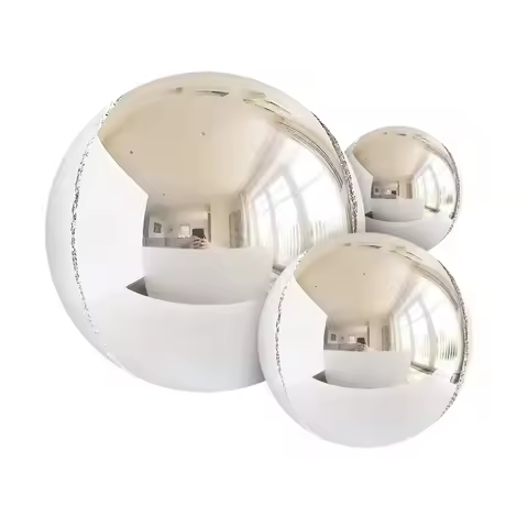 14pcs Silver Black Foil Balloons Mylar Balloons 22in 15in 10in 4D Round Balloons Large Metallic Ball