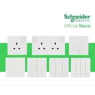 Schneider Avataron C switch & switch socket ( white, dark grey, wine gold )