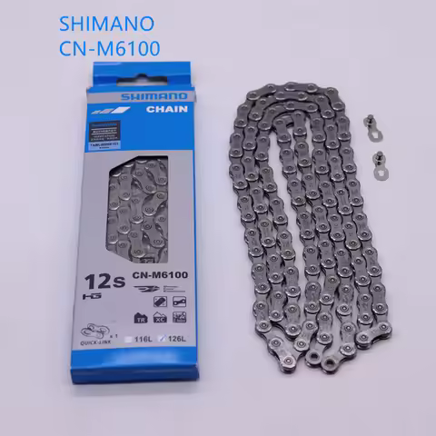 SHIMANO DEORE CN M6100 12-Speed Mountain Bike Shifting Chain With Magic Buckle 126L Original Compati