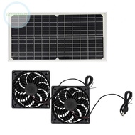 Solar Fan 16 W Weatherproof Solar Panel Fan with DC Fan for Small Chicken Coops