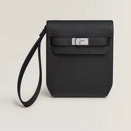 愛馬仕 Hermes Kelly Depeches 25 手包 3Y近黑色 銀釦 Togo皮 B刻 手拿包