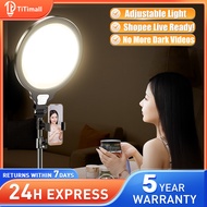Youtuber 3D LED Selfie Ring Light 10 inch with 2.1M tripod Phone Holdstand live streaming