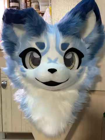 Fursuit cosplay custom fur head Kigurumi head cosplay Kemono fur suit handmade head beast custom fur