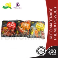 KLFC Marinade Premix Powder 200g (Multi Purpose / BBQ / New Orleans) Perap Ayam/ Daging/ Kambing