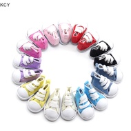 KCY 5cm Doll Shoes DENIM Canvas Toy Shoes1/6 BJD สำหรับตุ๊กตารัสเซีย sneackers