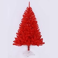 Pvc Encryption Artificial Christmas Tree 6.8Ft Christmas Tree With Detachable Premium Zipper Holiday Decoration Christmas Tree For Party-Red 210Cm (6.8Ft) Fashionable