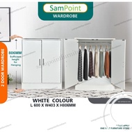 🔥STOCK SEDIA ADA🔥 SamPoint Almari Murah / Almari Pakaian 2 Pintu / Almari Baju / Kabinet Baju / Ward