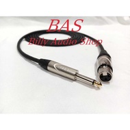 Ashley Plus Canon Female to Akai Mono 6.5mm Cable / Mic Cable 50 cm - 3 Meters
