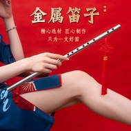 304 Stainless Steel Flute F Key/G Key Flute Never Deformed Flute Musical Instrument Horizontal Flute