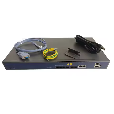 hioso compatible GPON olt mini 4 pon ports web snmp olt gpon 4 ports with 4 C+++ SFP modules