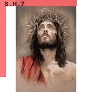 30x40cm 5D DIY Full Beads Diamond Painting Jesus Crown of Thorns Religion Cross Stitch Embroidery Mosaic