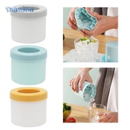 Shamjina Ice Bucket Cup Cylinder Silicone Ice Maker Ice Coffer Maker Portable Ice Maker Cup for Picn
