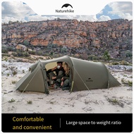 Naturehike Opalus Tunnel Backpacking Tent for 2-3 Person Lightweight Trekking Tent With Footprint an